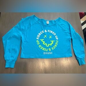 Zumba Fitness Blue Long Sleeve Tee